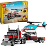 Lego creator le camion remorque avec h�licopt�re 31146 multicolore
