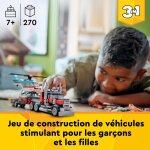 Lego creator le camion remorque avec h�licopt�re 31146 multicolore