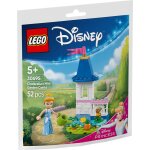 Lego disney - le chteau de cendrillon miniature avec un jardin (polybag) - 30695 multicolore