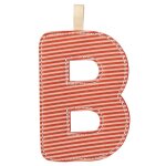 Lettre b phosphorescente rouge