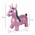 Licorne sauteuse gonflable rose violet