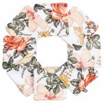 Lingettes bb lavables en coton 8 pices stella no vintage imprim floral, be