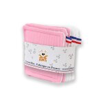 Lingettes lavables en coton bio rose
