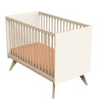 Lit 120x60 � barreaux sur pieds - camille vanille