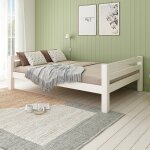 Lit ado extra - solide en bois massif hercule blanc