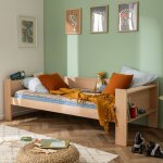 Lit banquette bois massif htre naturel arsne bois naturel