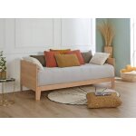 Lit banquette extensible elio h�tre massif