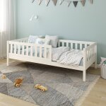 Lit banquette pin massif charlie blanc