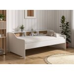 Lit banquette avec rangement 90x200 blanc