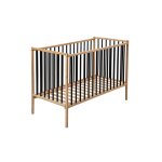Lit  barreaux bb - rmi - en bois massif bois hybride noir
