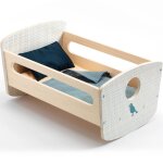 Lit � bascule pour poup�e bleu, marron