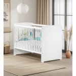 Lit b�b� � barreaux - basic blanc