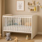 Lit bb  barreaux - basic blanc