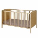 Lit bb  barreaux bois massif flocon bois naturel