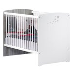 Lit bébé À barreaux en bois - nao blanc Lit bébé À barreaux en bois - nao blanc