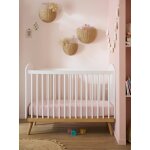 Lit b�b� � barreaux confetti blanc