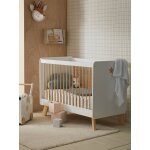 Lit bébé à barreaux grande ourse blanc / bois Lit bébé à barreaux grande ourse blanc / bois