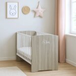 Lit b�b� � barreaux - smile gris