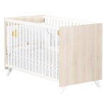 Lit bb en bois - scandi blanc / beige