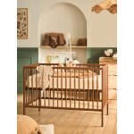 Lit b�b� cocoon noyer