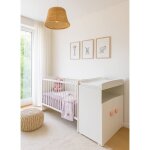 Lit bb combin volutif - basic blanc / rose