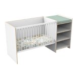 Lit bb combin volutif en bois - first blanc / marron