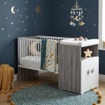 Lit b�b� combin� �volutif en bois - nao blanc