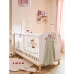 Lit bb volutif 70x140 cm confetti blanc