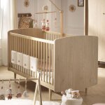 Lit bb volutif 70x140 - little big bed pieds bois - my love marron