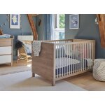 Lit bb volutif 70x140 nino chne & blanc