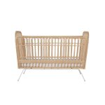 Lit bb volutif blanc - java rotin blanchi