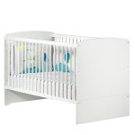 Lit bb volutif en bois - basic blanc
