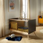 Lit bb volutif - boreale gris