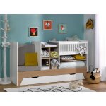 Lit bébé Évolutif combiné ecrin + tiroir blanc Lit bébé Évolutif combiné ecrin + tiroir blanc
