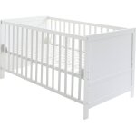 Lit b�b� �volutif convertible en lit junior blanc