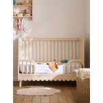 Lit b�b� �volutif ligne feston rose