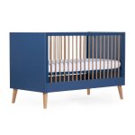 Lit b�b� �volutif sommier � lattes � hauteur r�glable 70x140cm noir