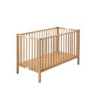 Lit bb pliant - romo - en htre massif bois naturel vernis