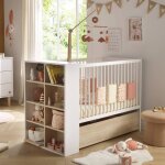 Lit b�b� transformable en lit - paloma blanc / marron