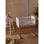 Lit berceau pour poupon en bois fsc® blanc Lit berceau pour poupon en bois fsc® blanc