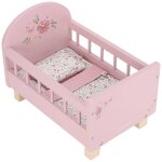 Lit en bois fsc pour poup�e rose