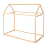 Lit cabane en bambou fsc pour enfant - lit montessori au sol naturel