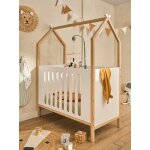 Lit cabane bb coconut transformable en banquette blanc
