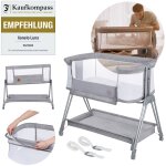 Lit cododo berceau 3en1 luna r�glable en hauteur et inclinaison avec matelas grey concrete