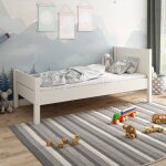 Lit enfant pin massif achille blanc