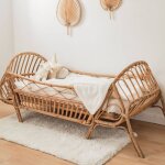 Lit enfant en rotin naturel - june naturel