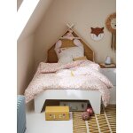 Lit volutif enfant fond rversible ligne tipili vert / jaune