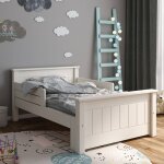 Lit �volutif pin massif arthur blanc