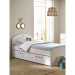 Lit fixe enfant avec tiroirs ligne sirius blanc Lit fixe enfant avec tiroirs ligne sirius blanc