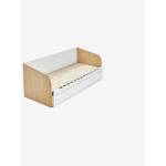 Lit gigogne 80x200cm avec rangement yel blanc